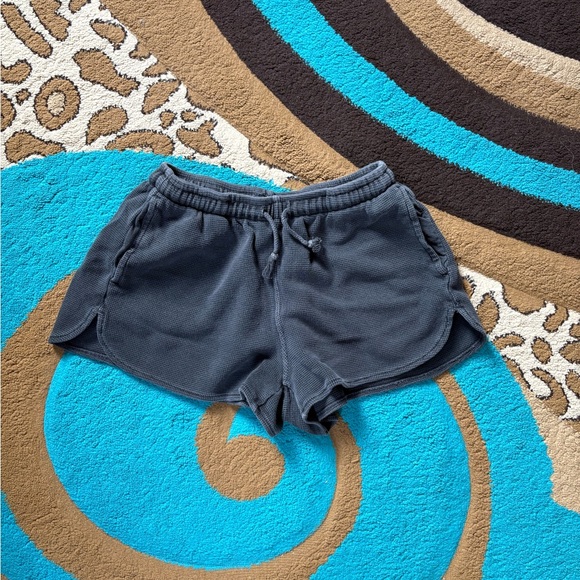 Brandy Melville Pants - Brandy Melville John Galt Light Faded Navy Thermal Shorts OS (one size)